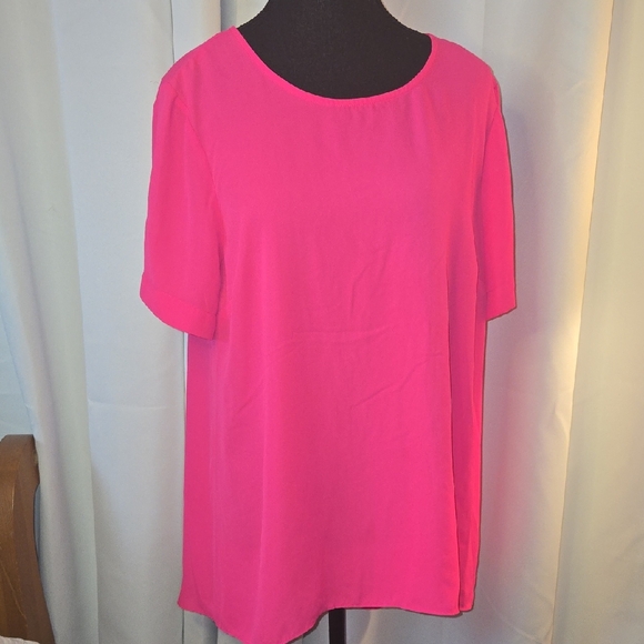 Vince Camuto Vibrant Pink Blouse - Picture 1 of 7